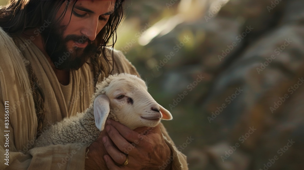 Jesus saves the lamb, generative AI. Jesus saves the lamb, generative AI.