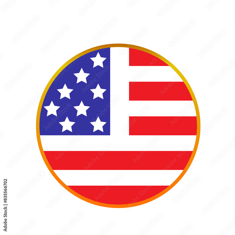 USA Flag circle PNG USA Flag circle PNG