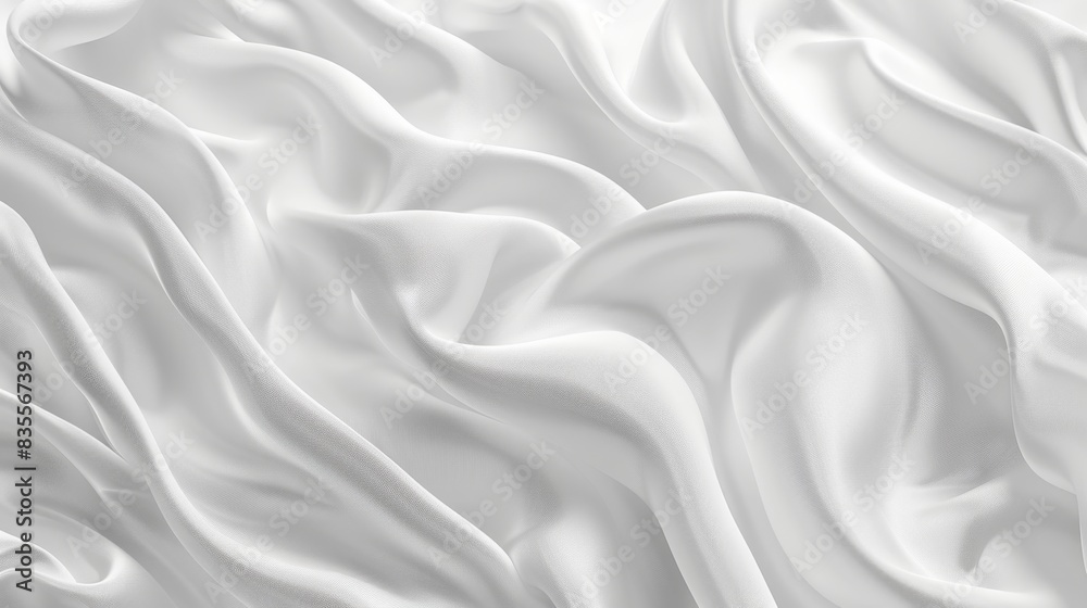 Elegant White Fabric Texture, Generative AI Elegant White Fabric Texture, Generative AI