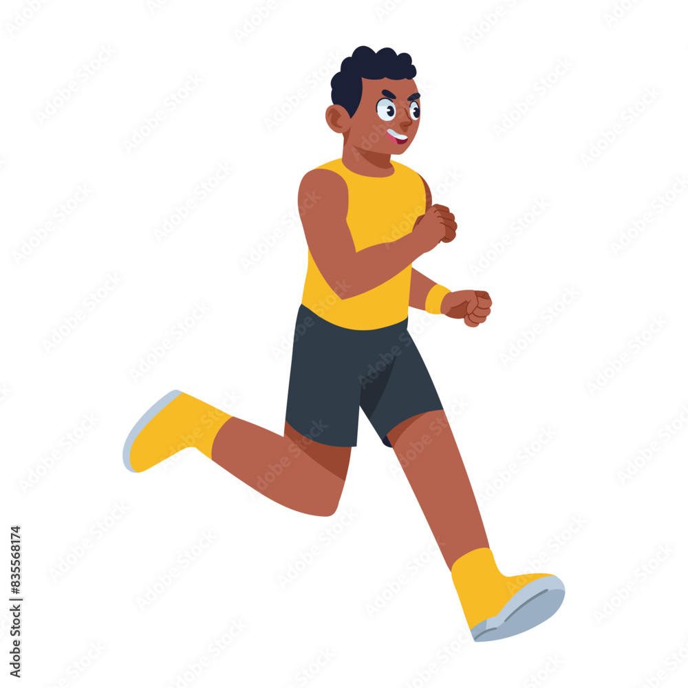 Fototapeta premium gym runner man