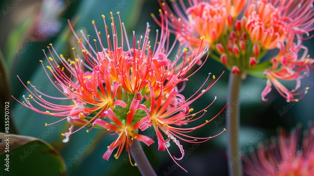 Beautiful starburst flowers in close up Beautiful starburst flowers in close up