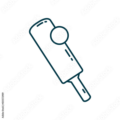 Cricket sport line icon