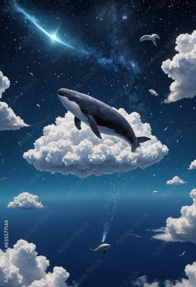Fototapeta premium Whale Cloud Dream