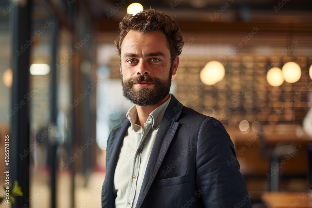 Bearded Professional Man. Generative AI. Bearded Professional Man. Generative AI.