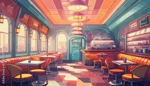 Sunset Serenade at the Retro Diner