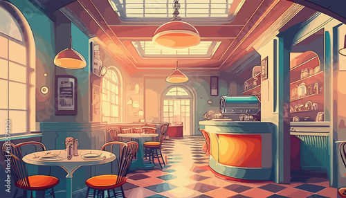 Sunset Serenade at the Retro Diner