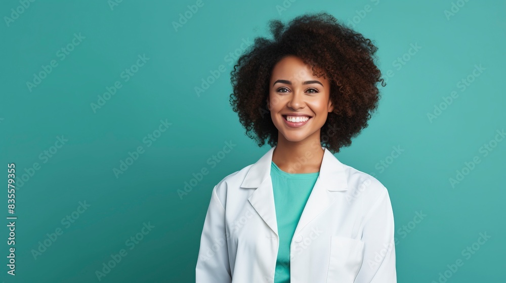 Young african american doctor woman over isolated background with a happy and cool smile on face. Lucky person, one Color background , copy space, generative ai
Young african american doctor woman over isolated background with a happy and cool smile on face. Lucky person, one Color background , copy space, generative ai