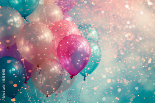 balloons and sparkles