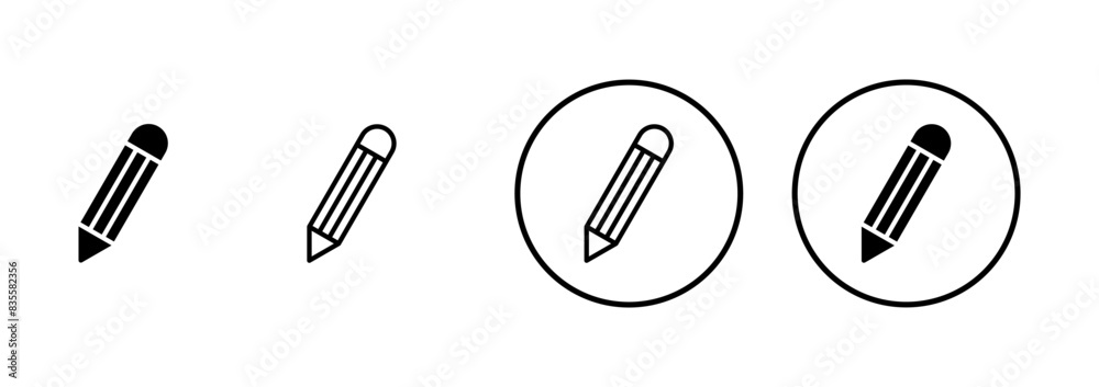 Pencil icon vector isolated on white background. Pencil vector icon Pencil icon vector isolated on white background. Pencil vector icon
