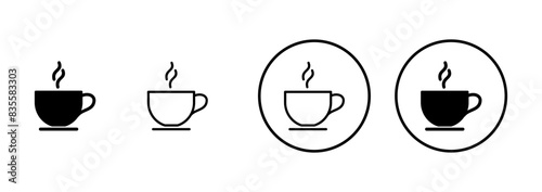 coffee cup icon vector isolated on white background. Coffee cup icon. Coffee vector icon. Tea