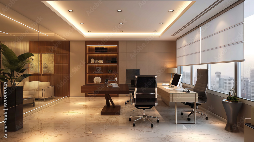 modern office sophisticated workspace