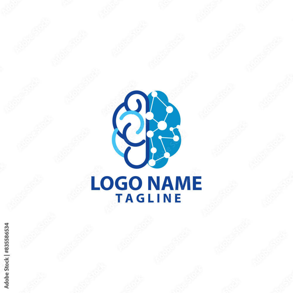 brain technology logo design vector brain technology logo design vector