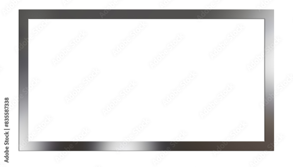 Transparent rectangular frame Silver Borders PNG Transparent rectangular frame Silver Borders PNG