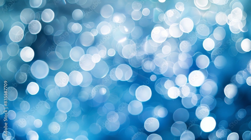 Blue and white bokeh lights abstract background Blue and white bokeh lights abstract background