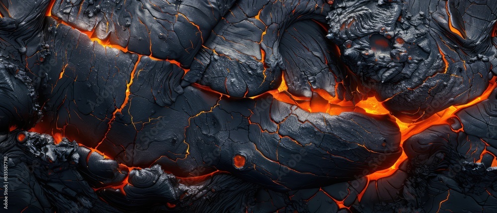 abstract and textured pattern featuring a burnt and cracked surface ...
