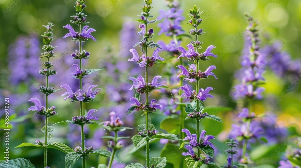 Obraz premium Purple Flowers of Mexican Sage