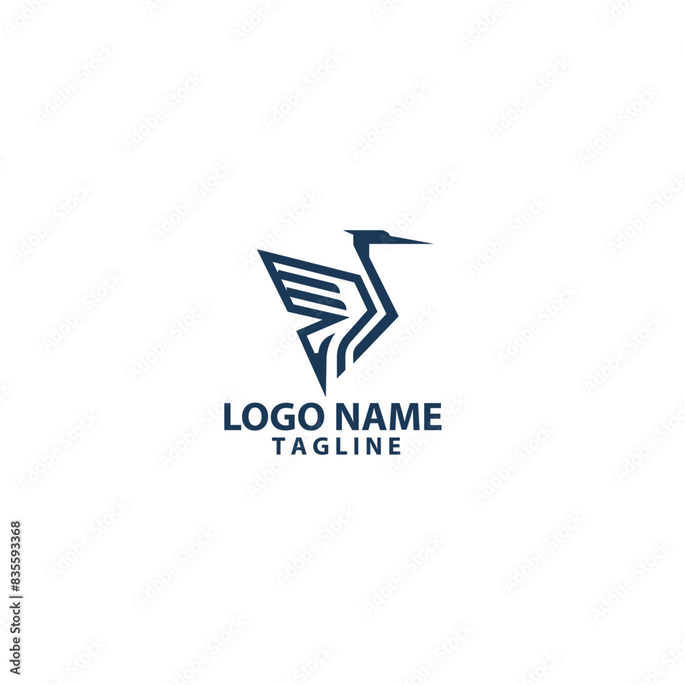 heron logo design vector heron logo design vector
