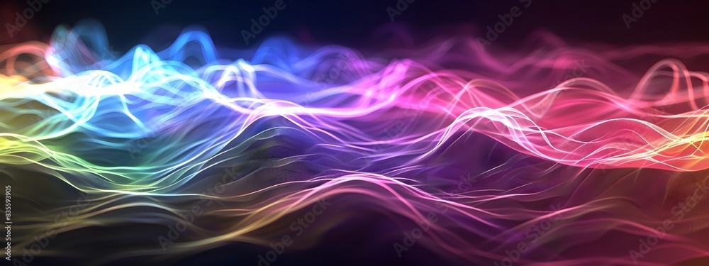 Ethereal Light Waves A Vibrant Spectrum of Flowing Energy and Motion Ethereal Light Waves A Vibrant Spectrum of Flowing Energy and Motion