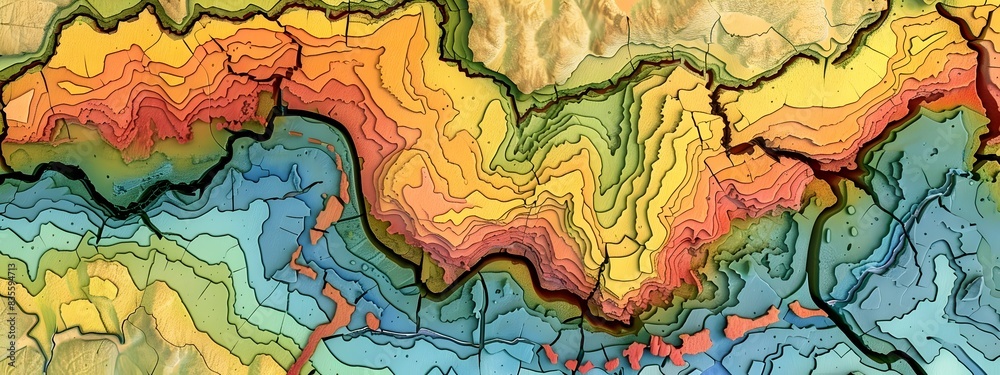 Intricate Geological Fault Lines Map Showcasing Dynamic Tectonic Plate Movements Intricate Geological Fault Lines Map Showcasing Dynamic Tectonic Plate Movements