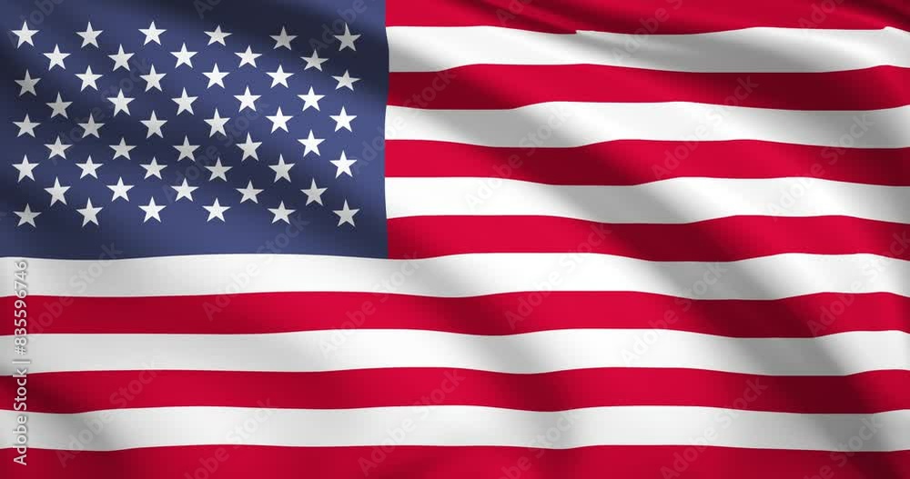 flag of the United States. United States flag background. 4k 60FPS