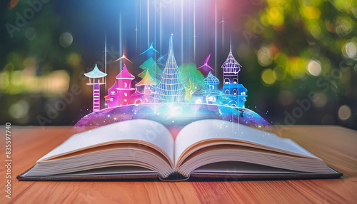 Wallpaper Mural 本から浮かび上がる想像 Torontodigital.ca