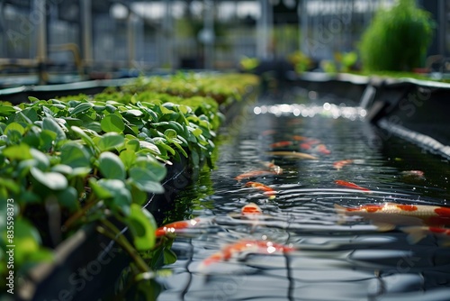 Aquaponic farming photo