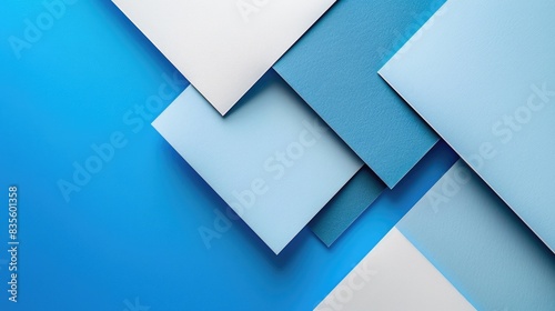 Blue and white colors on a square colored background