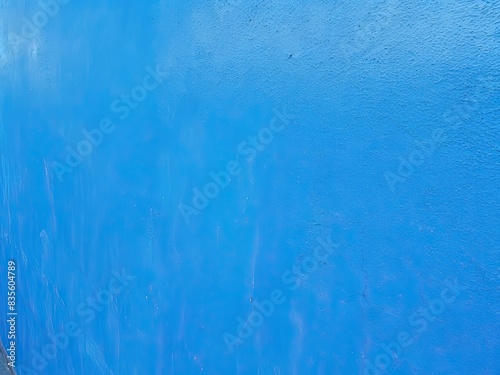 blue paint on a wall made