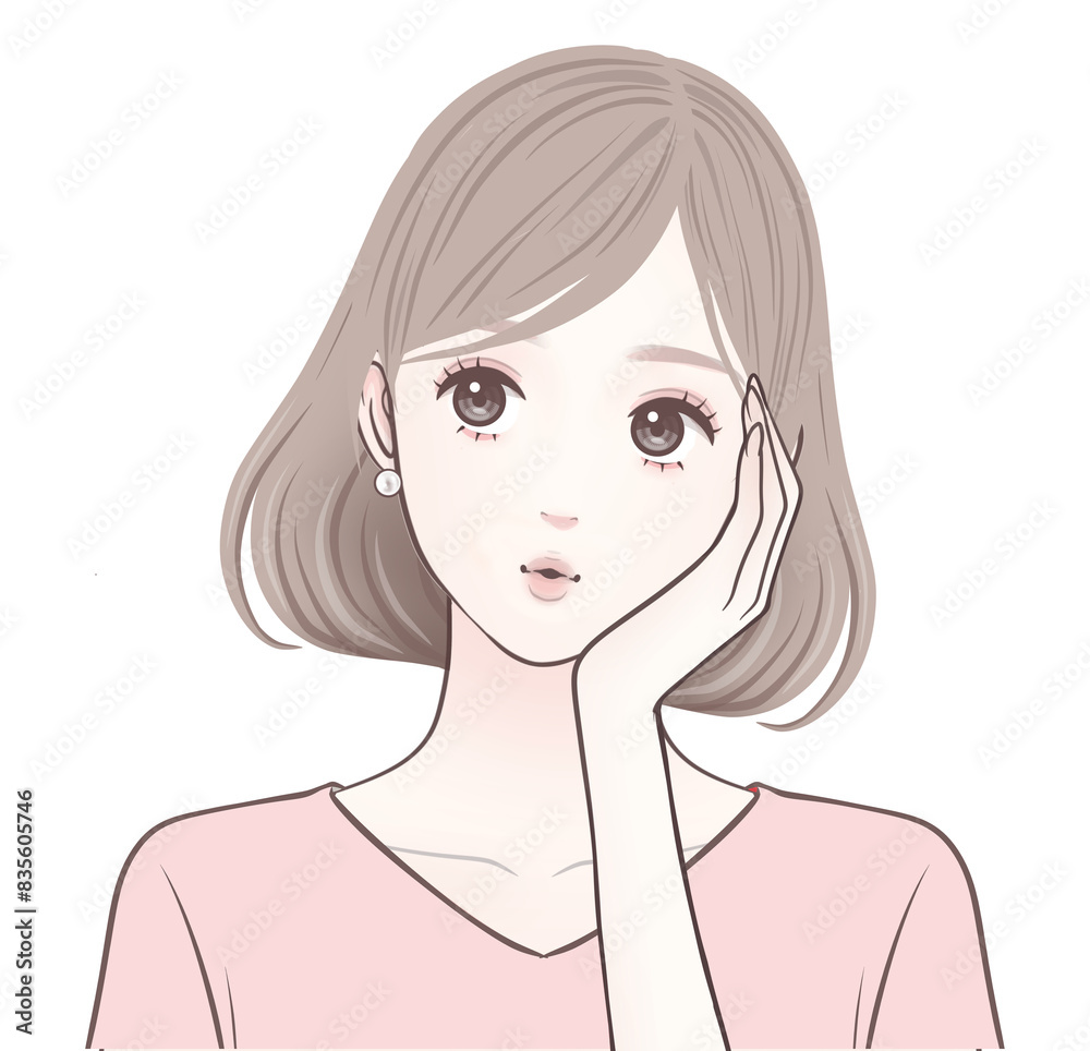 女性・女の子のイラスト素材 女性・女の子のイラスト素材