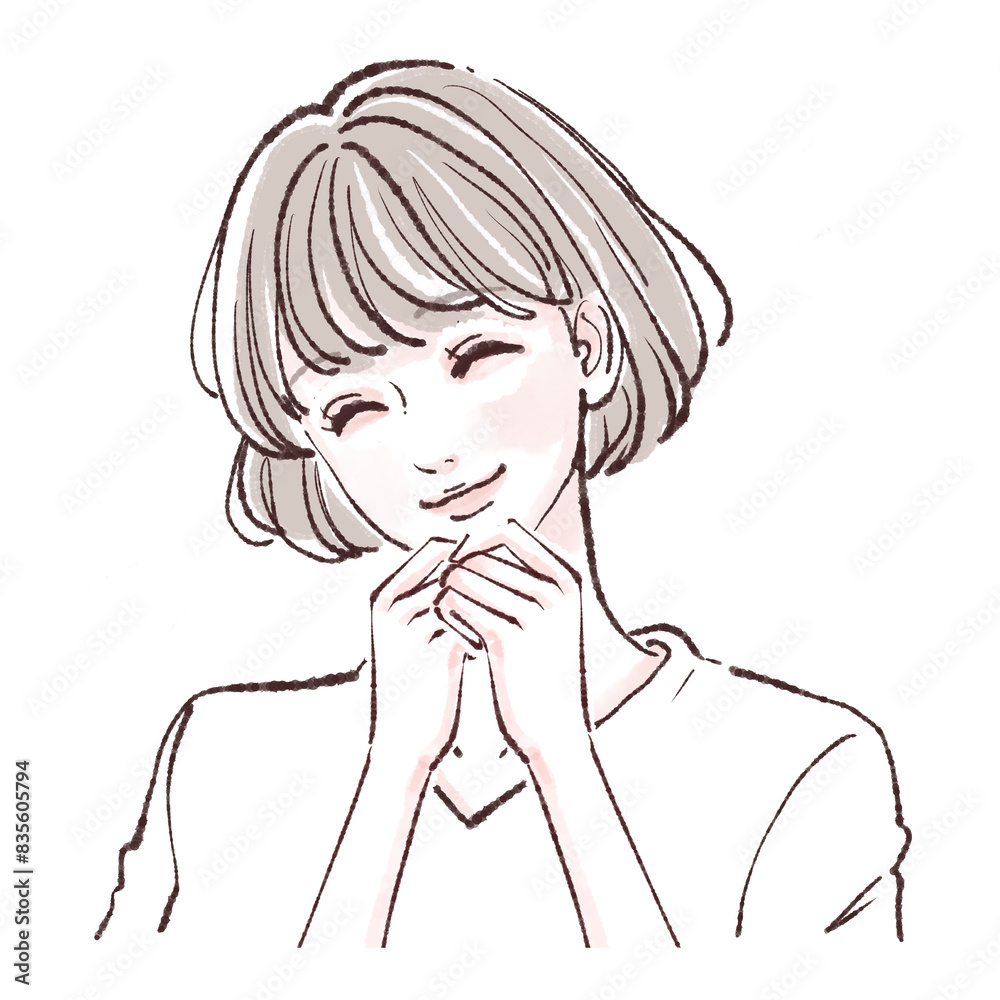 女性・女の子のイラスト素材 女性・女の子のイラスト素材