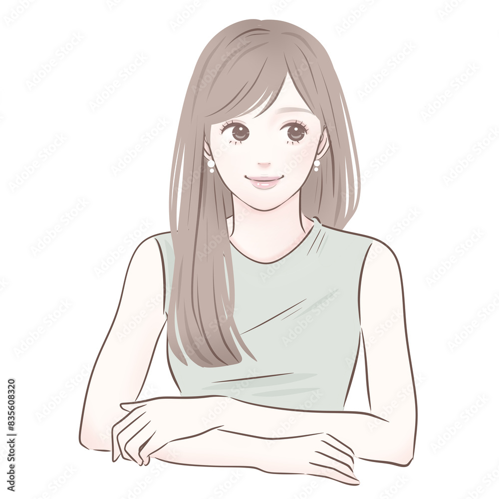 女性・女の子のイラスト素材 女性・女の子のイラスト素材