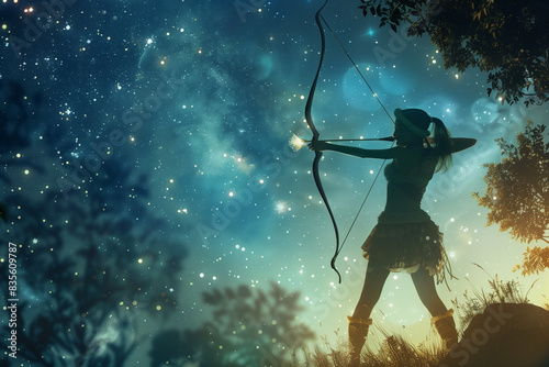 wallpaper of astrological spiritual zodiac sign Sagittarius photo