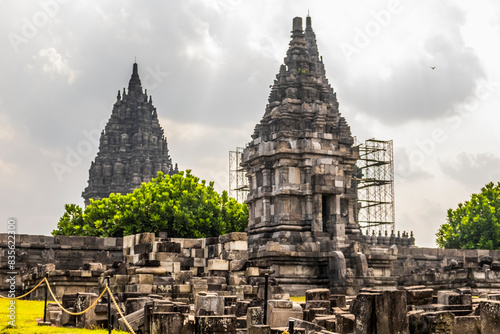 Yogyakarta, 12 May 2024. The Prambanan Temple tourist complex in Yogyakarta is visited by many local and foreign tourists.