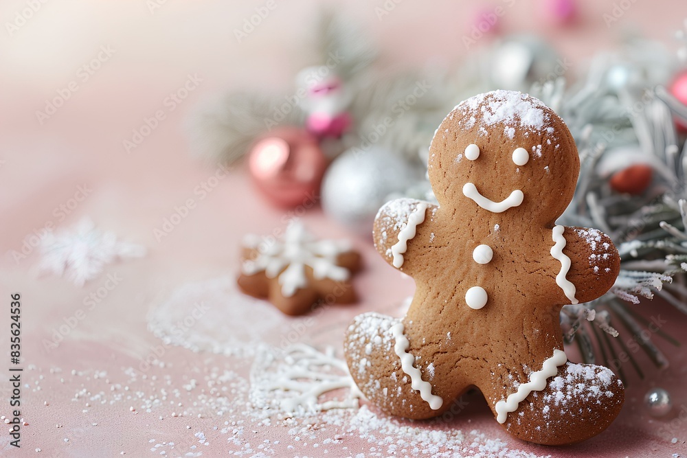 A close up of a gingerbread on a table A close up of a gingerbread on a table