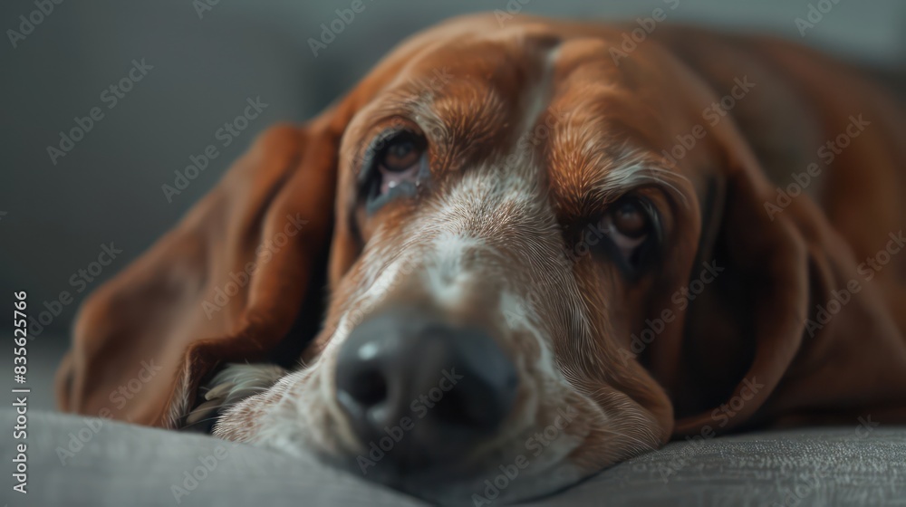 basset hound dog portrait wallpaper with good expression and blurred neutral background
basset hound dog portrait wallpaper with good expression and blurred neutral background