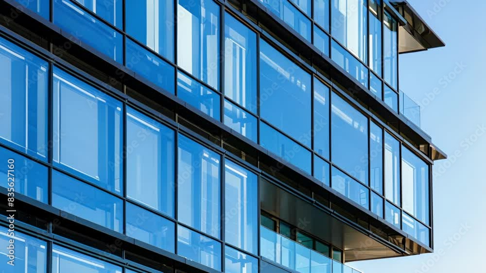 A shot of the delicate and intricate glasswork on the windows adding a touch of elegance to the modern building design. A shot of the delicate and intricate glasswork on the windows adding a touch of elegance to the modern building design.