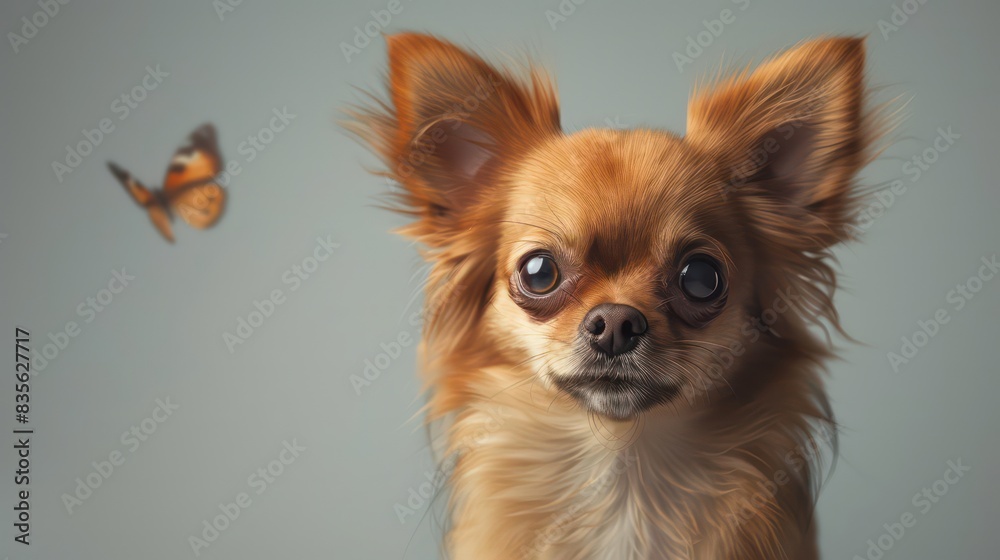 chihuahua dog portrait wallpaper with good expression and blurred neutral background chihuahua dog portrait wallpaper with good expression and blurred neutral background
