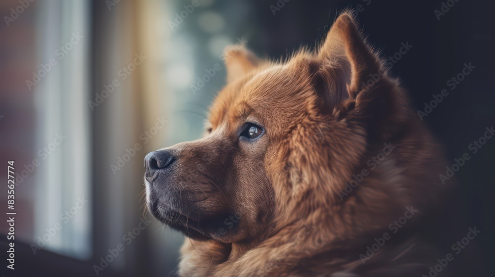 chow chow dog portrait wallpaper with good expression and blurred neutral background chow chow dog portrait wallpaper with good expression and blurred neutral background