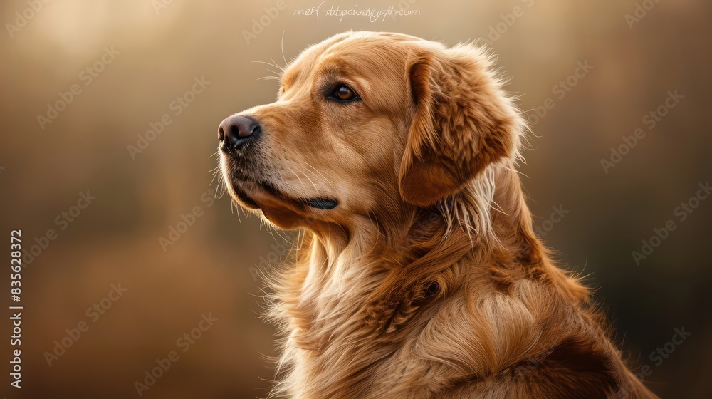 golden retriever dog portrait wallpaper with good expression and blurred neutral background golden retriever dog portrait wallpaper with good expression and blurred neutral background