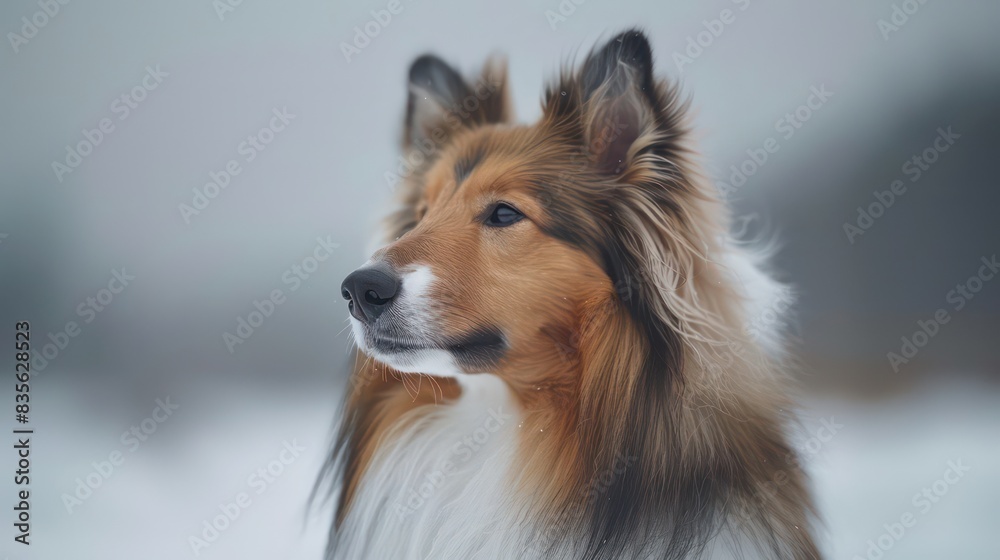 collie dog portrait wallpaper with good expression and blurred neutral background
collie dog portrait wallpaper with good expression and blurred neutral background