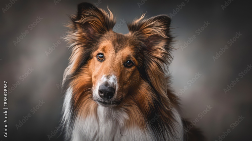 collie dog portrait wallpaper with good expression and blurred neutral background
collie dog portrait wallpaper with good expression and blurred neutral background
