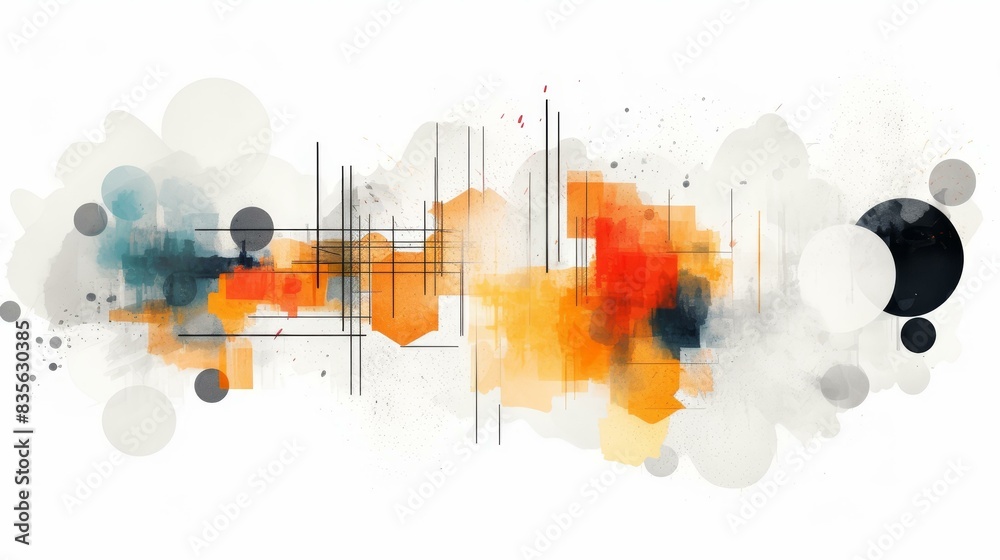 Fototapeta premium Engaging digital communication with modern expression dynamic geometric dialogue bubble creates highquality image.