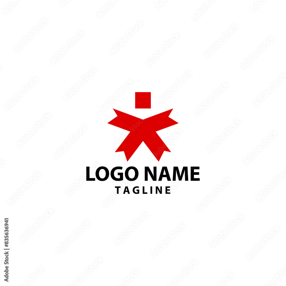 people unity ribbon logo design vector people unity ribbon logo design vector