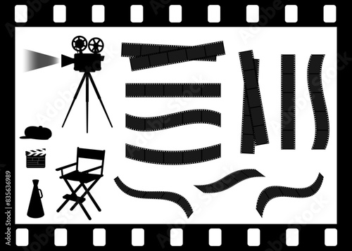 映画のイラストセット2
