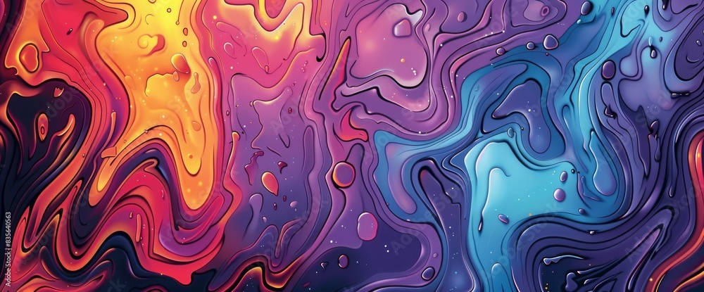 Abstract Art With A Sense Of Depth And Texture, Cartoon Style, Background