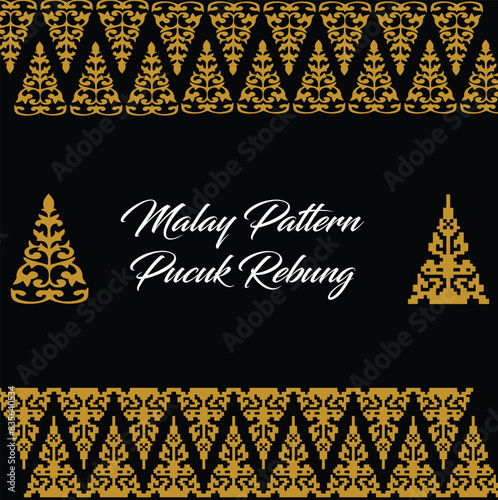 Malay Traditonal Pattern Pucuk Rebung