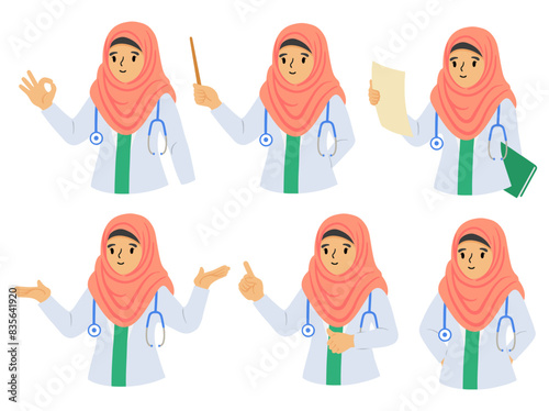 Muslim Female Doctor Wearing Hijab