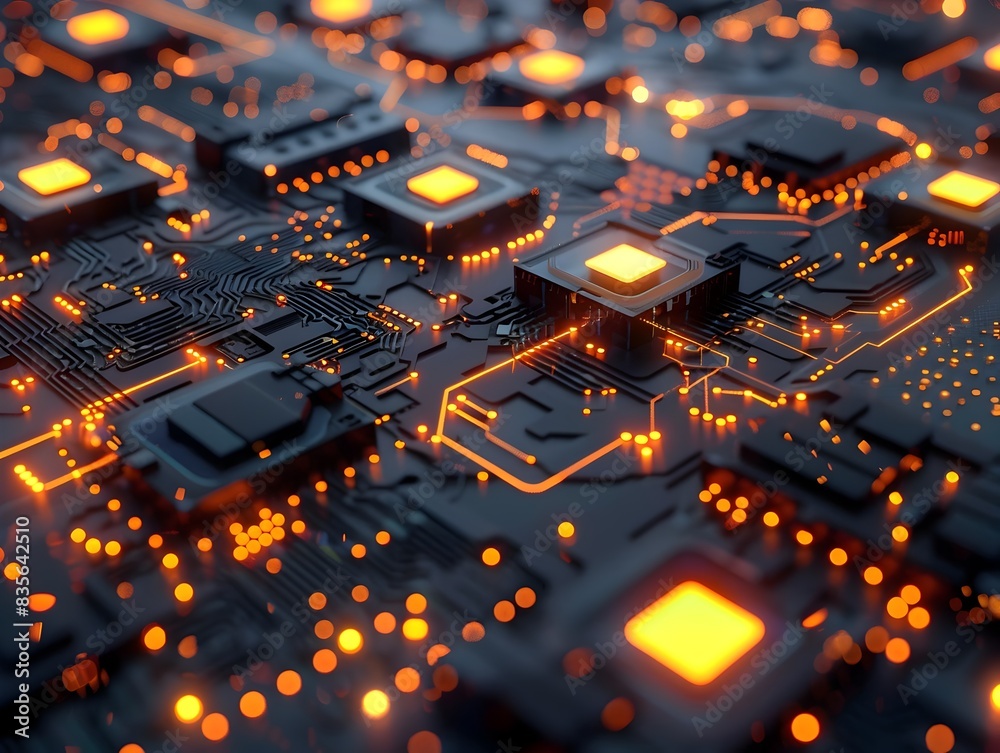Intricate Circuitry of Advanced Electronics and Digital Technology Intricate Circuitry of Advanced Electronics and Digital Technology
