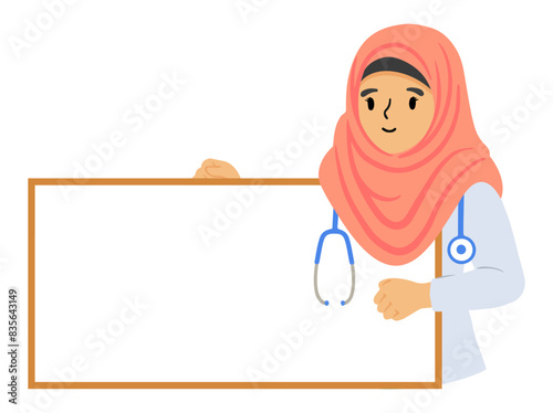 Muslim Female Doctor Wearing Hijab