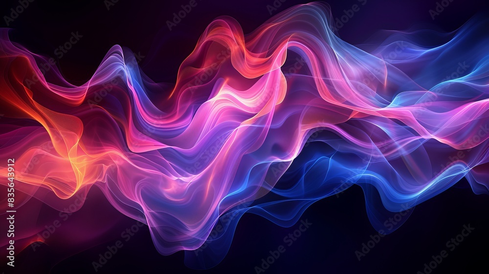 Vivid abstract wave pattern in red and blue hues, creating a mesmerizing visual effect, perfect for backgrounds, presentations, and designs. Vivid abstract wave pattern in red and blue hues, creating a mesmerizing visual effect, perfect for backgrounds, presentations, and designs.